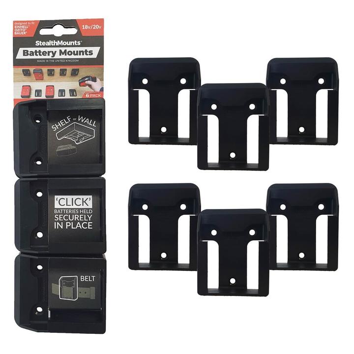 Produktbild StealthMounts Akkuhalterung EInhell, BM-EO18-BLK-6