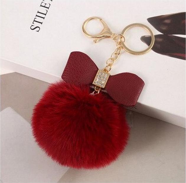 Produktbild MU Style Pompom Schlüsselanhänger mit Schleife