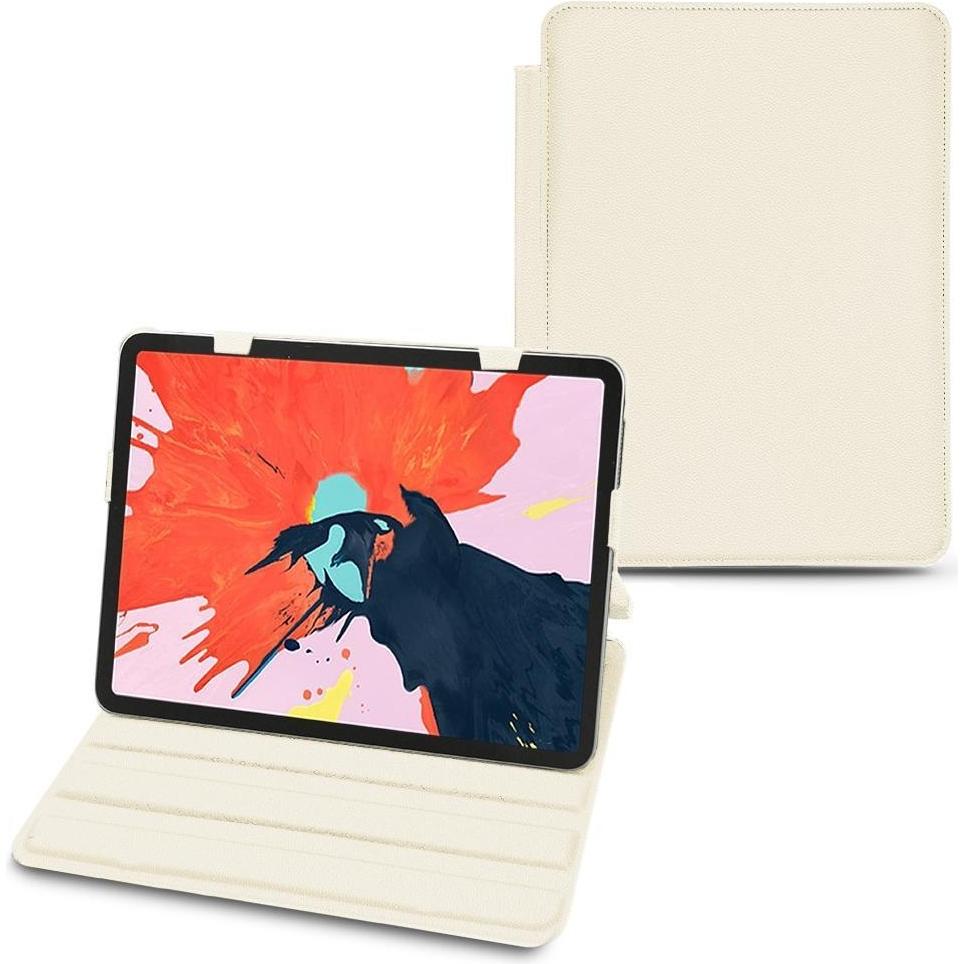 Noreve Lederschutzhülle horizontal (iPad Air 2022 (5. Gen), iPad Air 2020 (4. Gen)), Tablet Hülle, Weiss