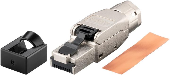 Image du produit Goobay Connecteur RJ45 CAT 8.1 blindé STP pour le montage sur le terrain (Câble réseau Connecteur)