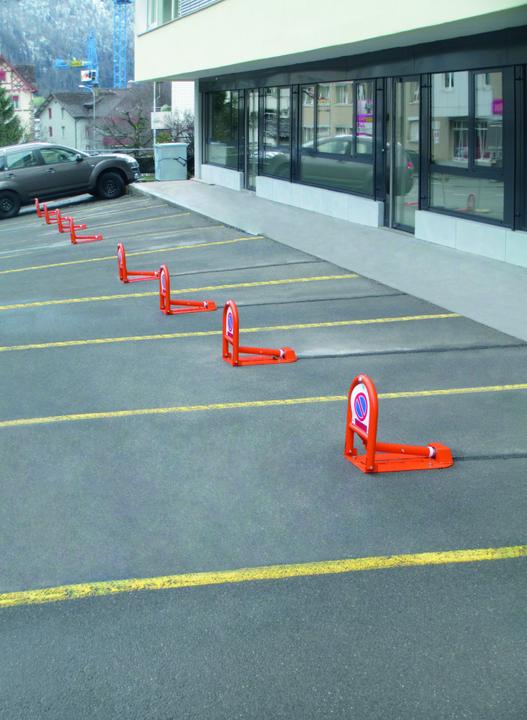 Actual product image Moravia Electric parking bracket type PB Bracket height 440 mm, above ground 80 mm