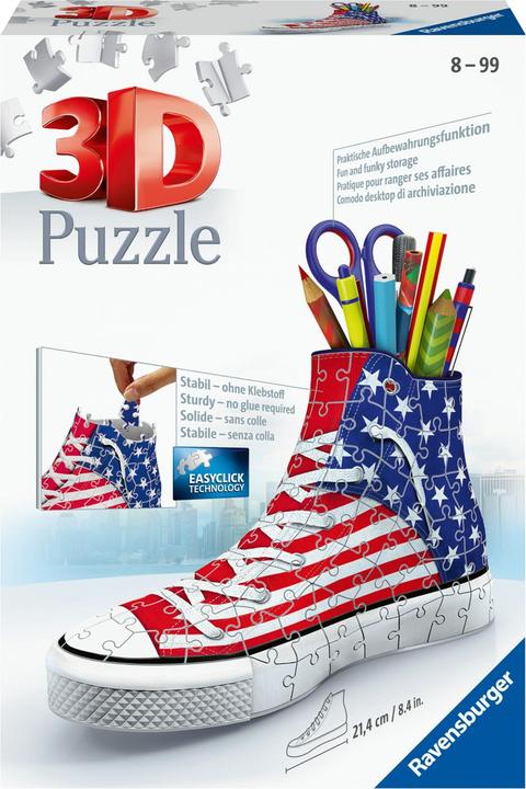Produktbild Ravensburger 3D Puzzle-Amerika Sneaker (108 Teile)