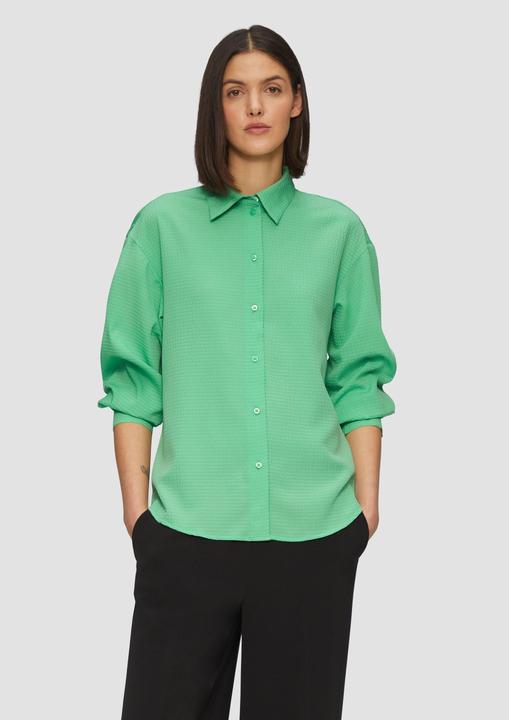 Image du produit s.Oliver Bluse Strukturierte Hemdbluse mit Raffung (34)