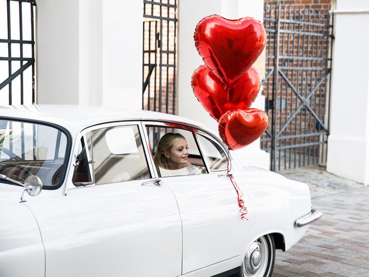 Produktbild Partydeco Rotes Herz Ballon 45cm (1 x)