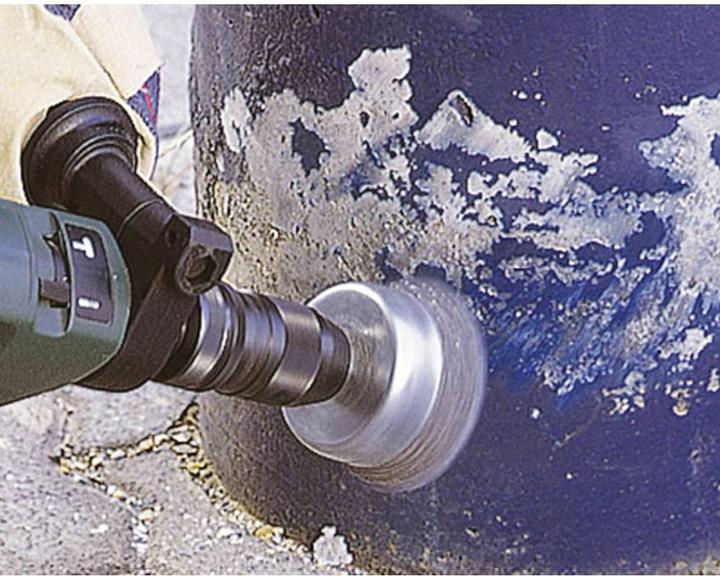Produktbild wolfcraft 1 Stahldraht-Topfbürste S=6-kt. ø80mm
