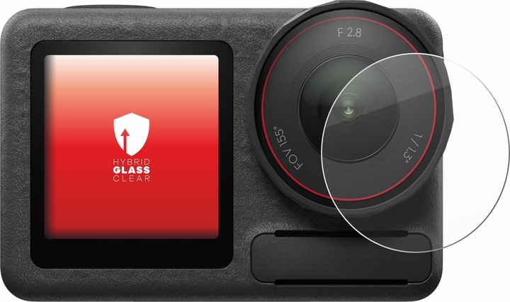 Produktbild upscreen Schutzglas Schutzfolie Glas Folie Displayschutz klar (Osmo Action 5 Pro)