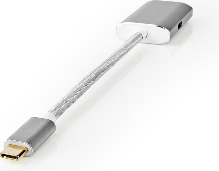 Produktbild Nedis USB-Adapter USB 3.2 Gen 1 USB-CT Stecker Mini DisplayPort Buchse Power delivery 0.20 m rund Ve (USB Typ-C, Mini DP, 20 cm)
