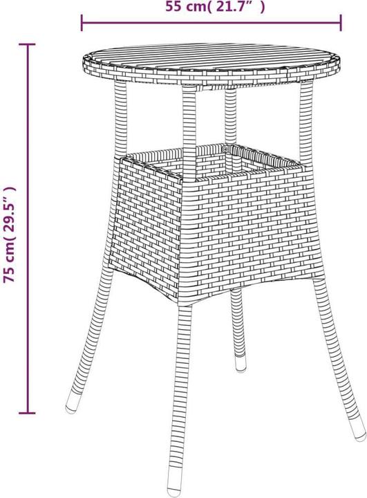 Produktbild vidaXL Garten Bistro Set