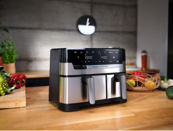 Productafbeelding Tefal EY905D Dual Easy Fry & Grill, roestvrij staal