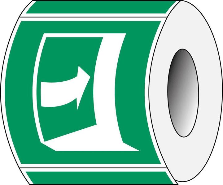 Actual product image Brady ISO 7010 PIC E023 B-7541 ISO safety labelling - Door opens by pressing on the door.