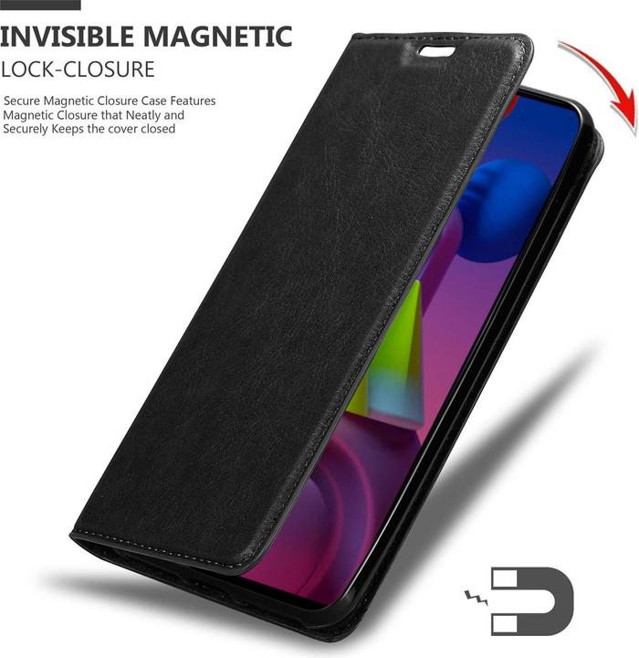 Actual product image Cadorabo Book Invisible Magnet Cover (Samsung Galaxy M51)