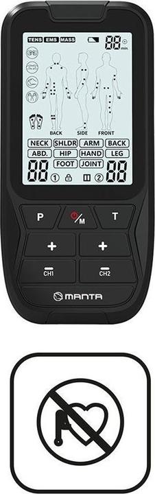 Actual product image Manta R-C101L Combo Muscle Electrostimulator