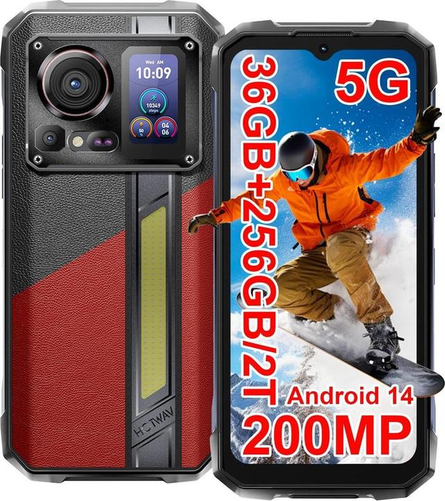 Actual product image Hotwav Hyper 7 Pro smartphone (red) (256 GB, Magma red, 6.60", Dual SIM, 5G)