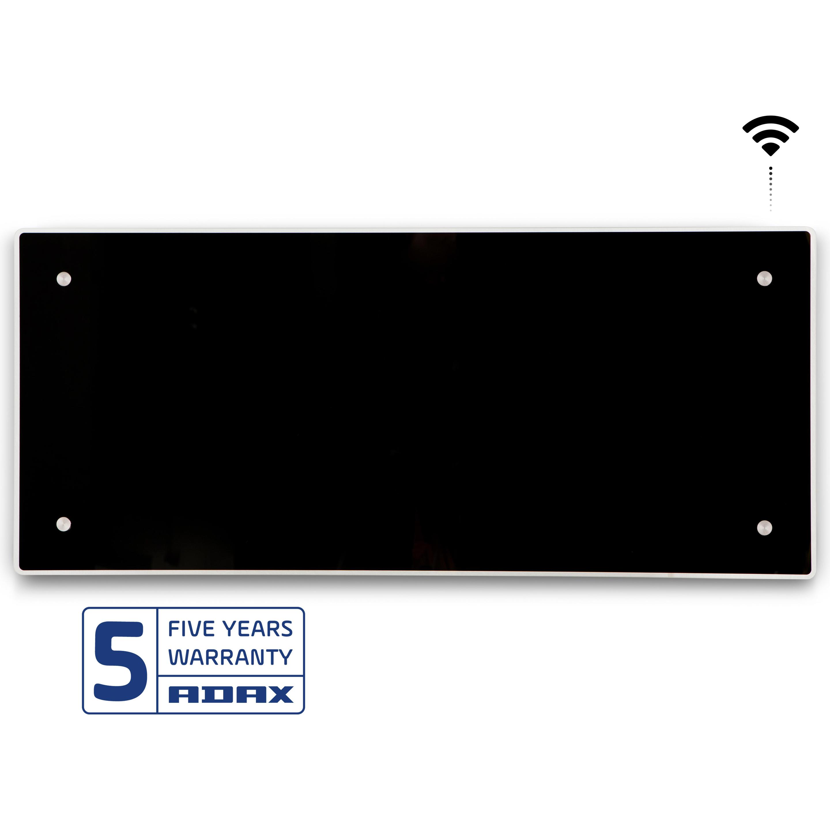Thumbnail - Adax CLEA WIFI VARMEPANEL SORT 230V - 600W, Heizkörper, Schwarz