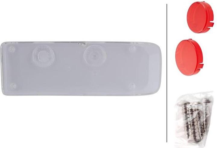 Image du produit Hella Verre de feu arrière gauche pour DAF SCANIA JAEGER KÖGEL HUMBAUR