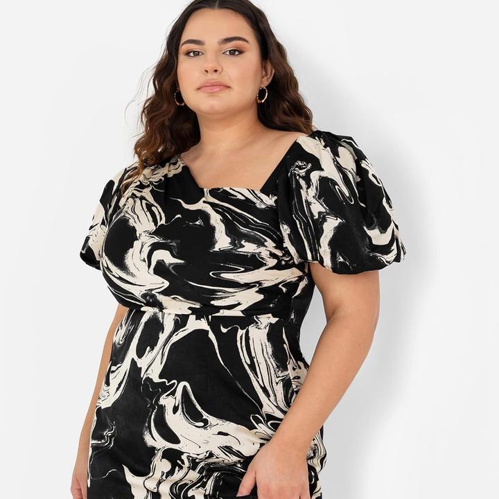 Image du produit Lovedrobe Robe midi à encolure asymétrique (48)