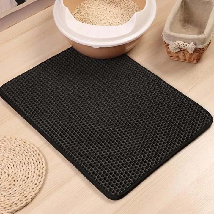 Actual product image Purlov Mat under the litter tray