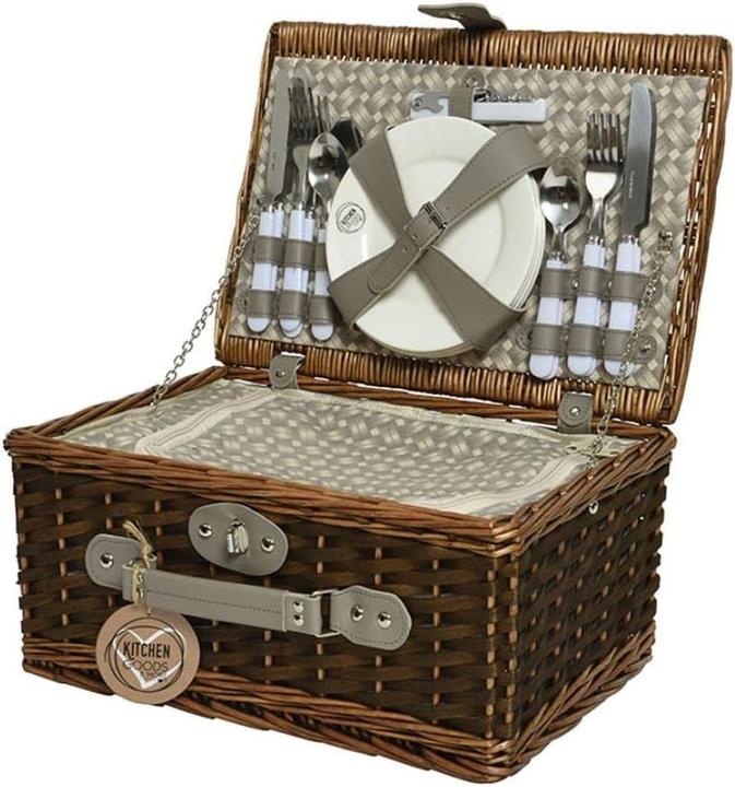 Kaemingk Wicker Basket Kitchen Set with Fork and Can Opener