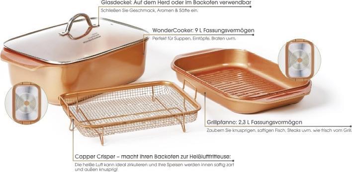 Actual product image Livington Copperline Wonder Cooker (Casserole + Stewpot, Aluminium)