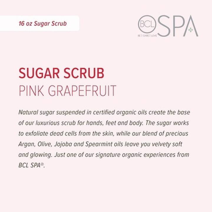 Actual product image Bcl Spa Sugar Scrub Pink Grapefruit 454g 16 Ounce (2 ml)