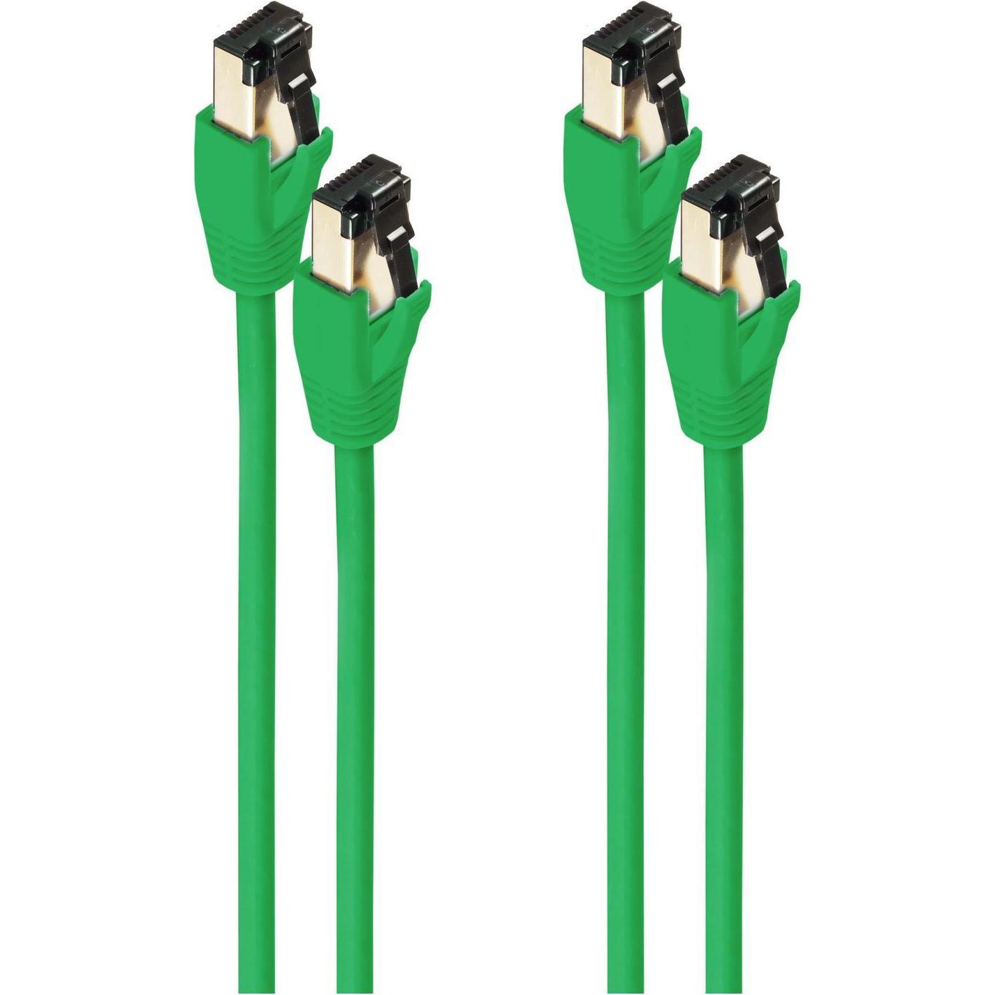 Shiverpeaks -BASIC-S--Patchkabel cat. 8.1 F/FTP PIMF LSZH grün 10,0m--VE2 (F/FTP, CAT8.1, 10 m), Netzwerkkabel