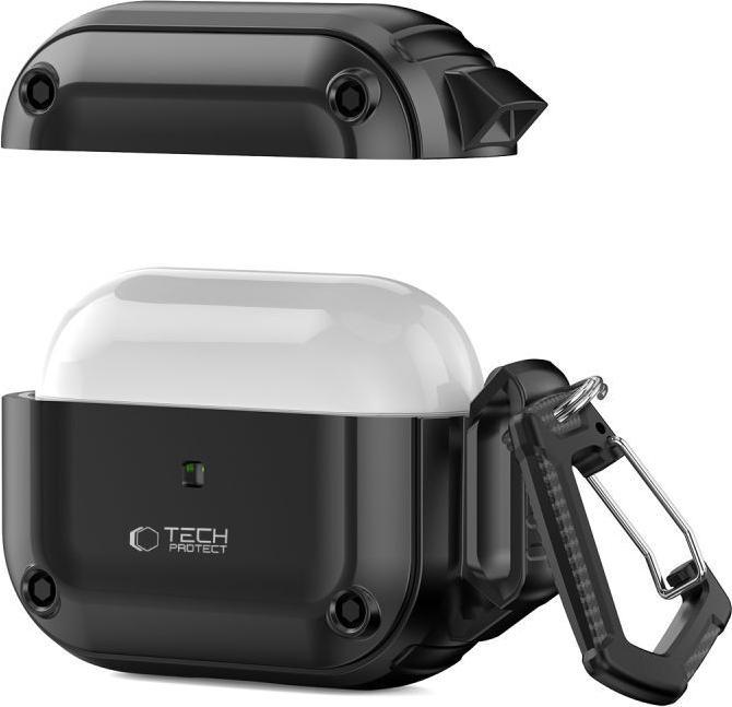 Produktbild Tech-Protect ROUGH HOOK Apple AIRPODS PRO 1 / 2 BLACK (Kopfhörer Hülle)