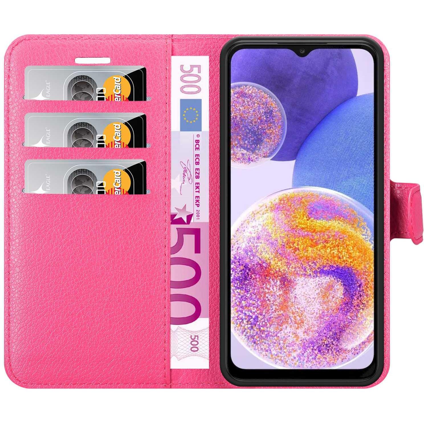 Thumbnail - Cadorabo Book Stand Hülle für Samsung Galaxy A23 4G (Samsung Galaxy A23), Smartphone Hülle, Pink