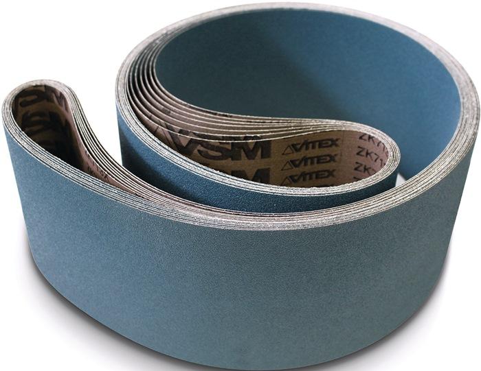 Actual product image Vsm Abrasive belt ZK713X length 2000 mm width 50 mm grain 120 for steel / INOX / NE zircon corundum (120)