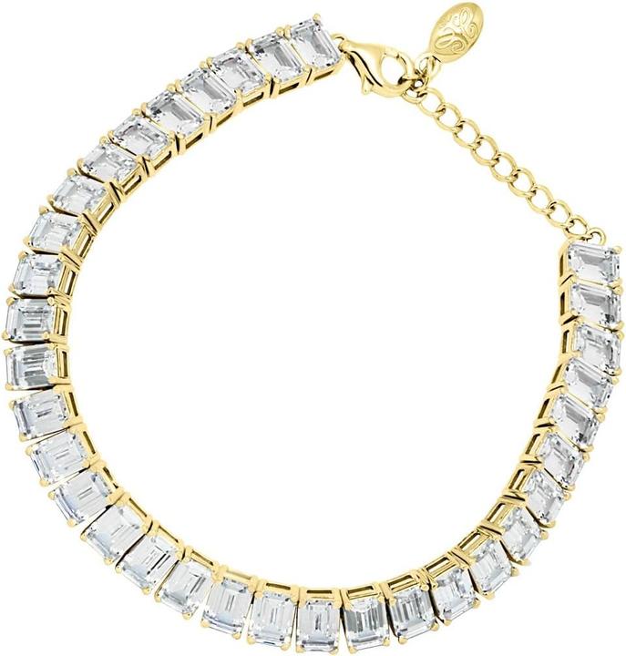 Immagine prodotto Candy Bracciale Elsie, argento 925, placcato oro (20 cm, Placcato oro 18k, Argento 925)