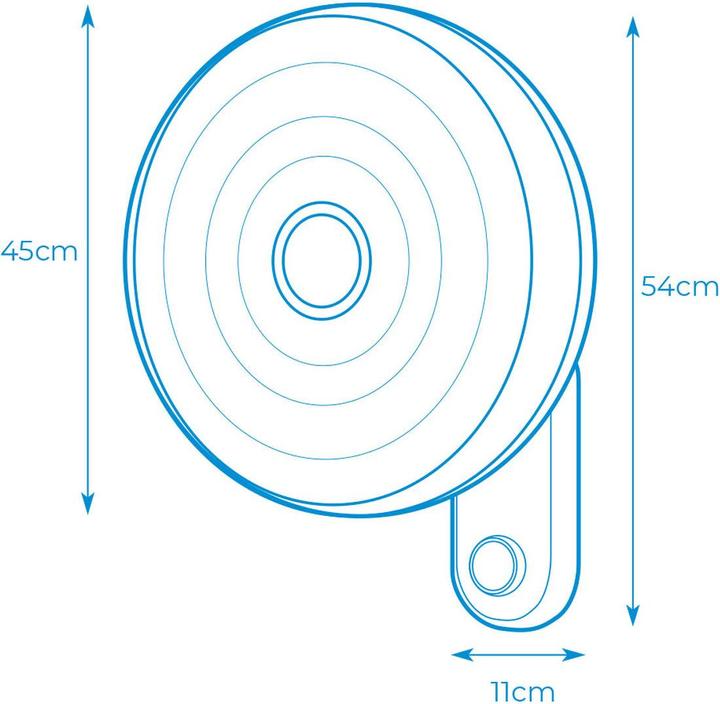 Produktbild EDM Wandventilator 33526 Weiss 50 W 55 W Ø 45 cm