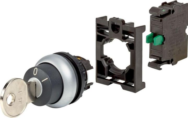 Produktbild Eaton M22-WS-K10-BVP Schlüsseltaster Frontring Kunststoff Schlüssel Schwarz 1 St.