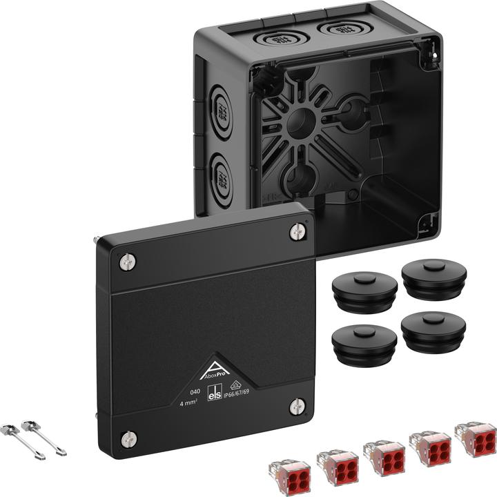 Actual product image Spelsberg Abox Pro 040-4²/sw junction box protection class 40402001