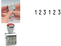 Actual product image Trodat Number stamp, 6 digits, imprint size: 4 x 26 mm