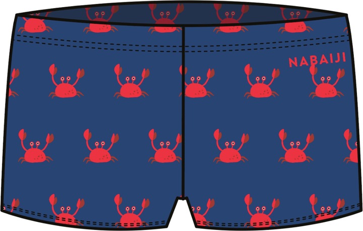 Produktbild Nabaiji Boxer-Badehose Babys/Kleinkinder -bedruckt Krebse blau (122)