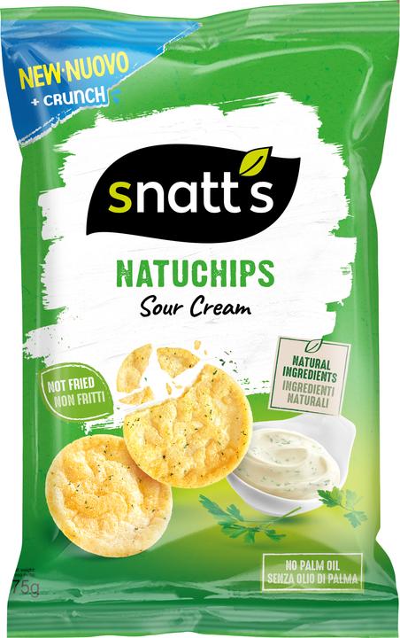Actual product image Snatt's Natuchips sour cream 75 g (75 g)