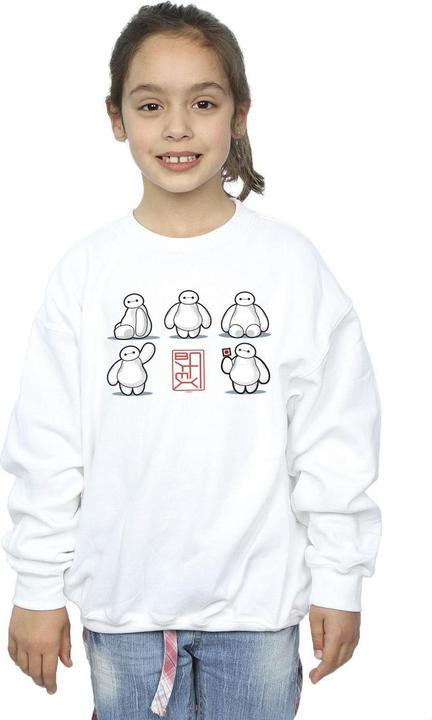 Immagine prodotto Disney Big Hero 6 Baymax Many Poses Felpa Ragazze (140, 146)