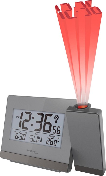 Actual product image Technoline Projection alarm clock silver