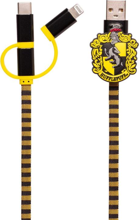 Produktbild PowerSquad Ladekabel 3in1 Hogwarts Hufflepuff (1 m, USB 3.0)