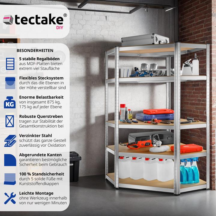Immagine prodotto tectake Scaffale per carichi pesanti scaffale angolare Manfred