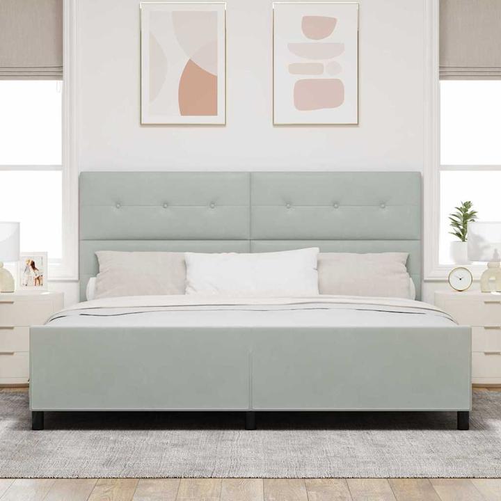 Actual product image vidaXL Modernes Bett (200 x 200 cm)