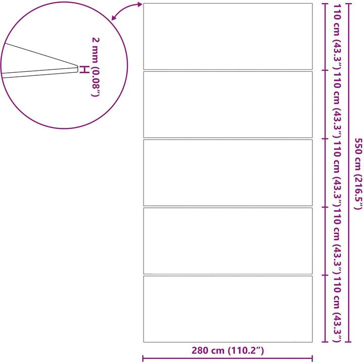 Produktbild vidaXL Bodenfolie für Pools