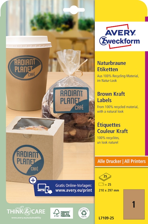 Immagine prodotto Avery Naturbraune Etiketten