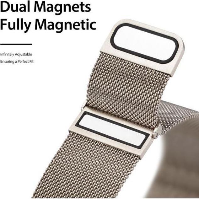 Immagine prodotto Dux Ducis Bracciale di ricambio in acciaio inossidabile della Serie Milanese (45 mm, 22 mm, Acciaio inossidabile, Gear S3 Frontier, Galaxy Watch 3, Ingranaggio S3 Classic)