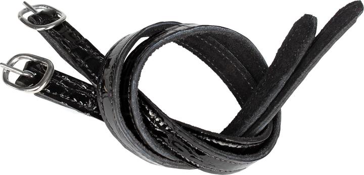 Horka Paire de courroie d'éperons croco verni
