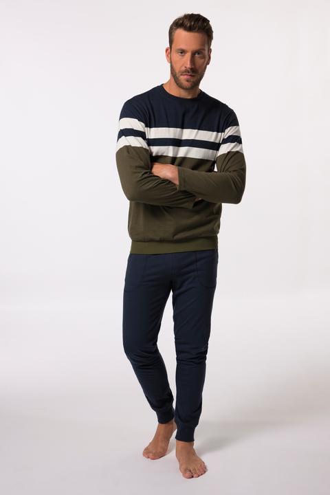 Produktbild JP1880 JP 1880 Schlafanzug, Bauchfit, Ringel-Langarmshirt, lange Hose (3XL)