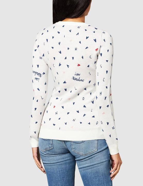 Produktbild Love Moschino Runde Hals Pullover mit Mikro Herzen Allover (38)