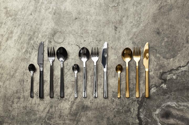 Produktbild RAW Cutlery set - Dishwasher safe - Gold - 24 pcs (15827) (24 Stück, Besteck Set)