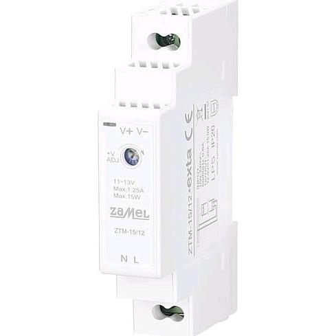 Zamel, Zubehör Beleuchtung, HutschienenVorschaltNetzgerät 12VDC15W1,25A ZTM1512