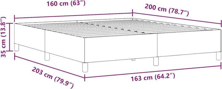Image du produit vidaXL Boxspringbett (160 x 200 cm)