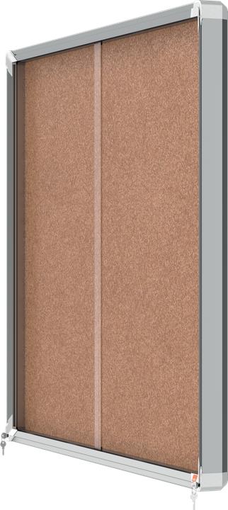 Actual product image Nobo Lockable Notice Board Premium Plus Indoor Cork (Bulletin board)